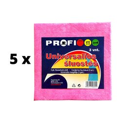 Audums PROFI, universāls, 38 x 32 cm, 3 gab. x 5 iepakojumi cena un informācija | Tīrīšanai, salvetes | 220.lv