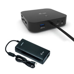 USB-разветвитель i-Tec C31DUALDPDOCKPD100W цена и информация | Адаптеры и USB разветвители | 220.lv