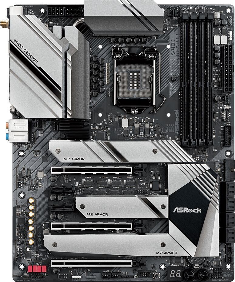 Asrock W480 CREATOR motherboard Intel W480 LGA 1200 ATX цена и информация | Mātesplates | 220.lv