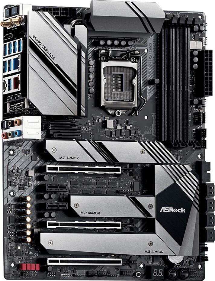 Asrock W480 CREATOR motherboard Intel W480 LGA 1200 ATX цена и информация | Mātesplates | 220.lv