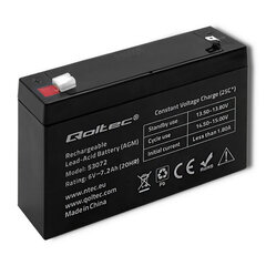 Qoltec 53072 AGM battery | 6V | 7.2 Ah cena un informācija | UPS- Nepārtrauktās barošanas bloki | 220.lv