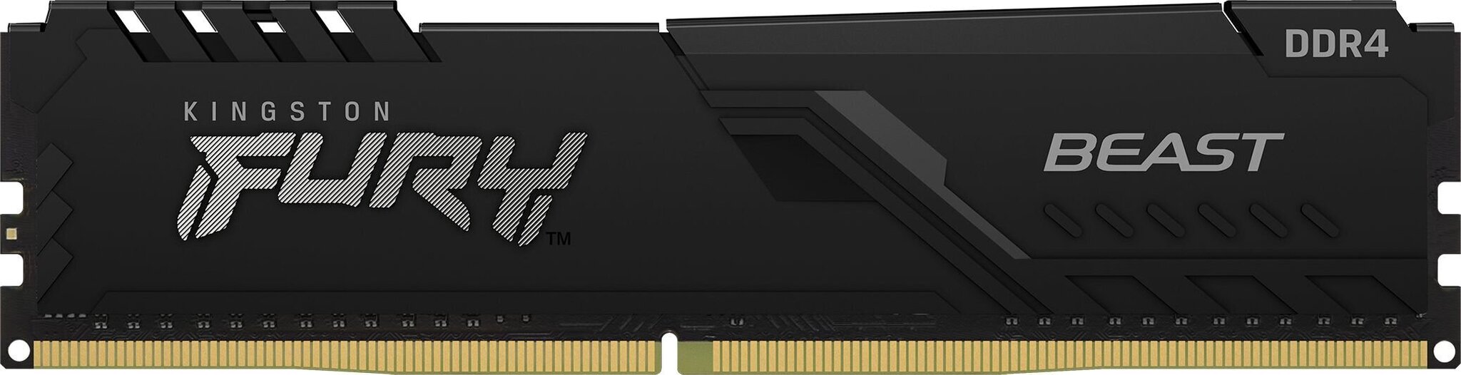 KINGSTON 128GB 3200MHz DDR4 CL16 DIMM (Kit of 4) FURY Beast Black KF432C16BBK4/128 cena un informācija | Operatīvā atmiņa (RAM) | 220.lv