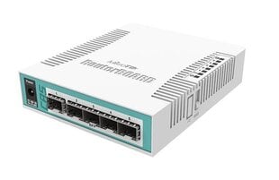 Mikrotik CRS106-1C-5S network switch Gigabit Ethernet (10/100/1000) Power over Ethernet (PoE) White cena un informācija | Komutatori (Switch) | 220.lv