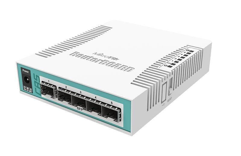 Mikrotik CRS106-1C-5S network switch Gigabit Ethernet (10/100/1000) Power over Ethernet (PoE) White цена и информация | Komutatori (Switch) | 220.lv