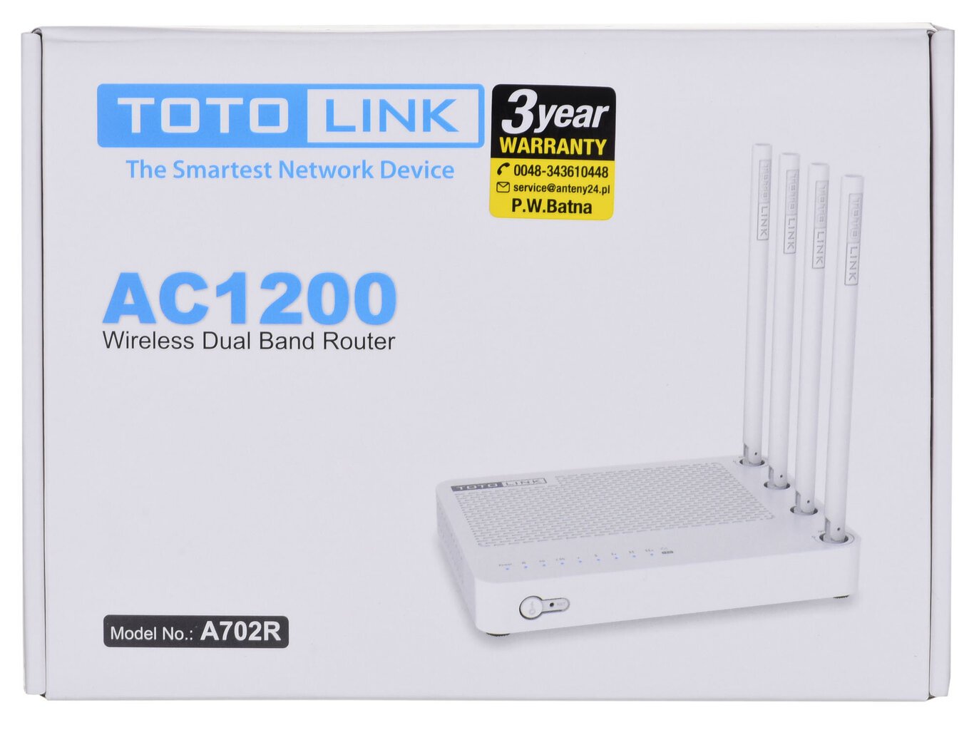 TOTOLINK A702R AC1200 WIRELESS DUAL ROUTER cena un informācija | Rūteri (maršrutētāji) | 220.lv