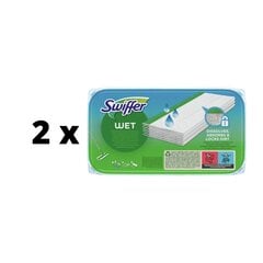 Влажные салфетки Swiffer Sweeper, сменный блок 10 шт. x 2 шт. упаковка цена и информация | Чистящие средства | 220.lv