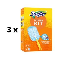 Мини-ручка Swiffer Duster Starter Kit + 4 наполнителя x 3 шт. упаковка цена и информация | Чистящие средства | 220.lv