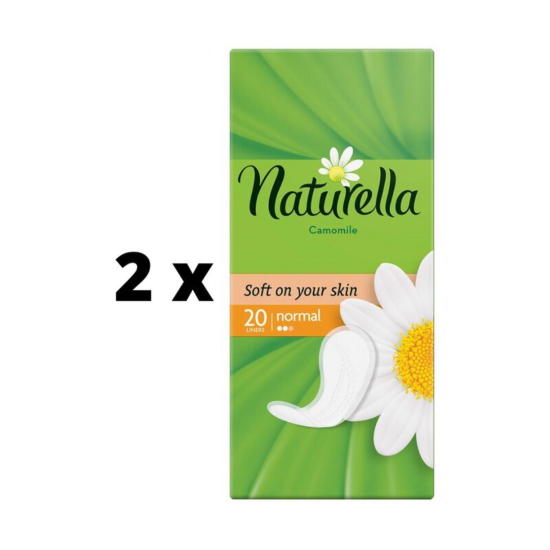 Higiēniskie ieliktnīši NATURELLA Camomile Normal, 20 gab. x 2gab. iepakojums цена и информация | Tamponi, higiēniskās paketes, ieliktnīši | 220.lv