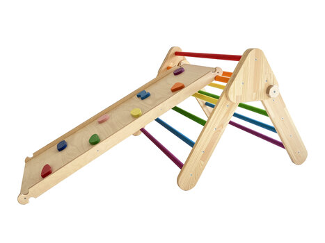 Детская игрушка для лазания «Треугольник» с горкой/стеной для лазания цена и информация | Развивающие игрушки | 220.lv