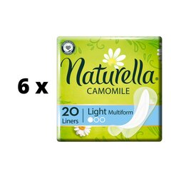 Higiēniskie ieliktnīši NATURELLA Light Camomile Multiform, 20 gab. x 6 gab. iepakojums cena un informācija | Tamponi, higiēniskās paketes, ieliktnīši | 220.lv