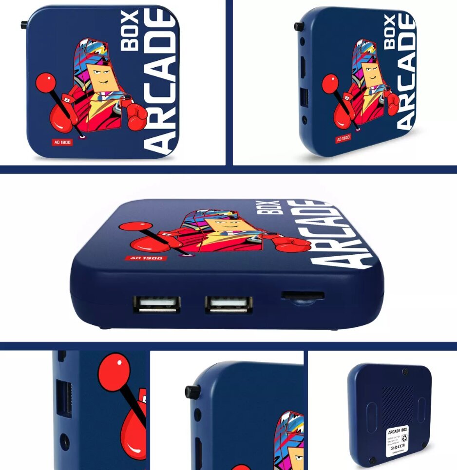 Bezvadu klasiska retro spēļu pierīce/konsole Data Frog Arcade Box ar 33000+ spēlēm cena un informācija | Spēļu konsoles | 220.lv