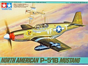 Tamiya - North American P-51B Mustang, 1/48, 61042 cena un informācija | Konstruktori | 220.lv