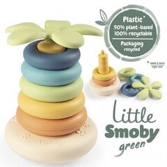 Piramīda no bio plastmasas SMOBY Little Green, 6 gab. cena un informācija | Attīstošās rotaļlietas | 220.lv