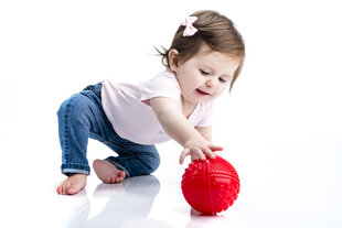Сенсорный шарик, красный, 1 шт. цена и информация | Развивающие игрушки | 220.lv