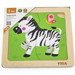Деревянный пазл Viga, зебра цена и информация | Пазлы | 220.lv