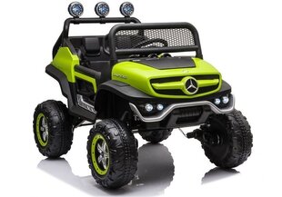 Mercedes Unimog S, одноместный электромобиль для детей, зеленый цена и информация | Электромобили для детей | 220.lv