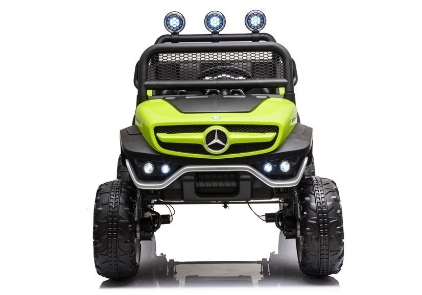 Bērnu vienvietīgs elektromobilis Mercedes Unimog S, zaļš cena un informācija | Bērnu elektroauto | 220.lv