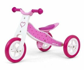 Самокат 2 в 1 Look 2 в 1, розовый цена и информация | Балансировочные велосипеды | 220.lv