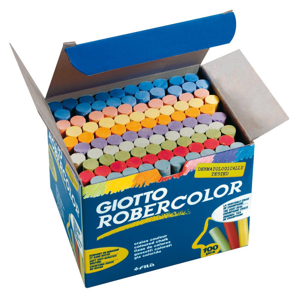 Krītiņi Giotto Robercolor Daudzkrāsains Putekļu izturīgs 100 Daudzums цена и информация | Modelēšanas un zīmēšanas piederumi | 220.lv