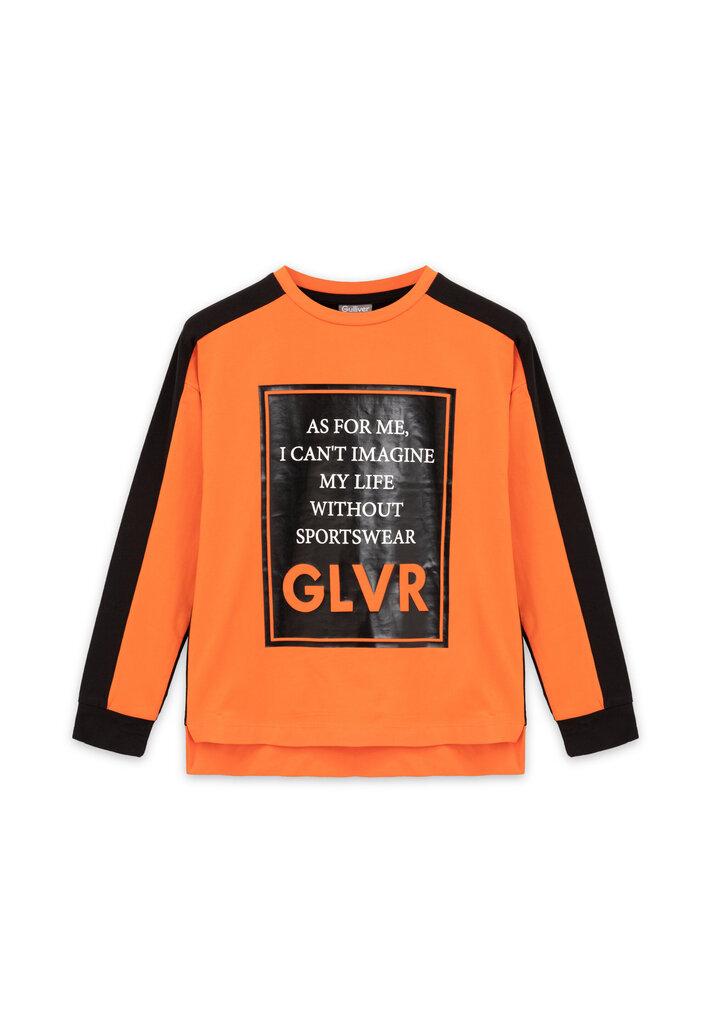 T-krekls oversize ar color-blocking stila apdruku meitenēm Gulliver cena un informācija | Krekli, bodiji, blūzes meitenēm | 220.lv