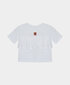 T-krekls balts ar apdruku un volāniem meitenēm Gulliver cena un informācija | Krekli, bodiji, blūzes meitenēm | 220.lv