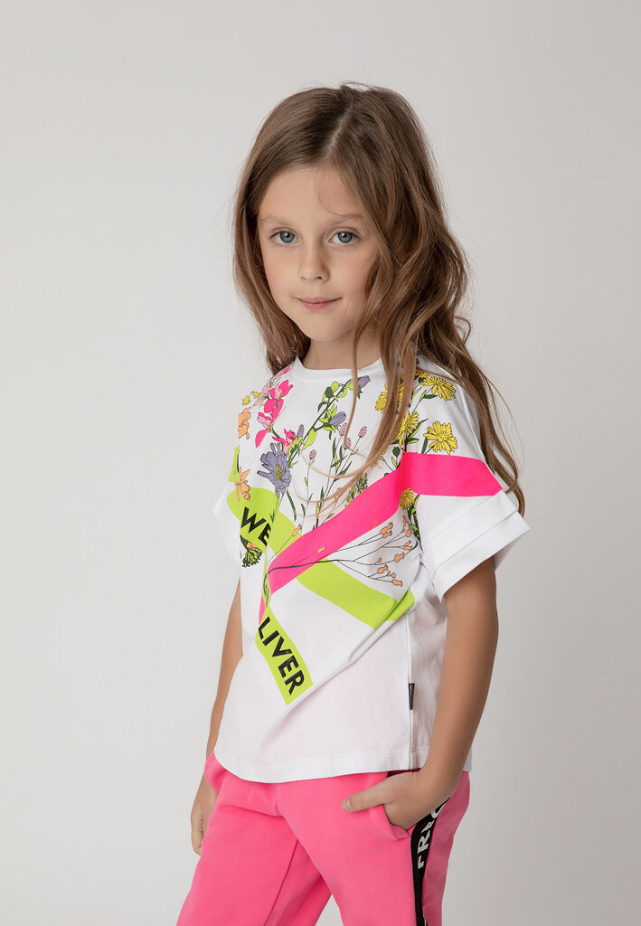 T-krekls ar apdruku meitenēm Gulliver cena un informācija | Krekli, bodiji, blūzes meitenēm | 220.lv