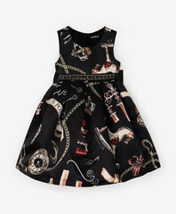 Платье из сатина с модным авторским рисунком и съемным поясом для девочек Gulliver цена и информация | Платья для девочек | 220.lv