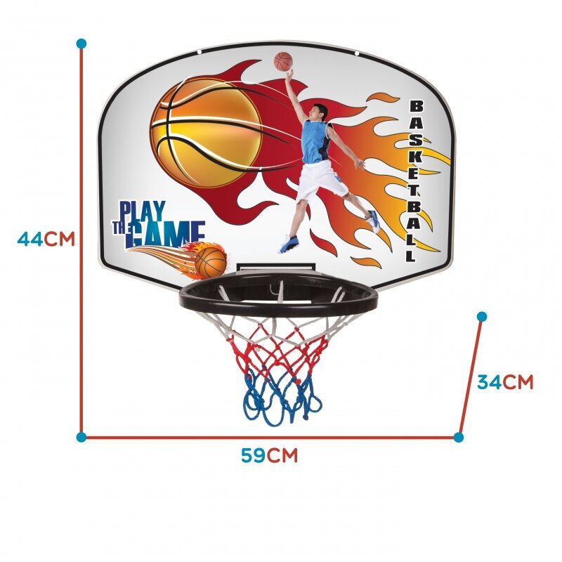 Basketbola dēlis ar bumbu цена и информация | Basketbola grozi | 220.lv