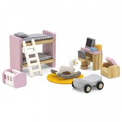 Комплект мебели для кукольного домика Viga PolarB, детская комната цена и информация | Игрушки для девочек | 220.lv