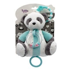 Bērnu grabulītis Panda, zils, 18cm cena un informācija | Rotaļlietas zīdaiņiem | 220.lv
