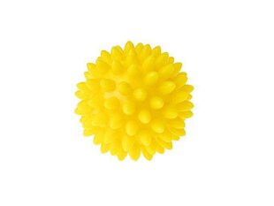 Массажный мяч, желтый, 5,4 см цена и информация | Аксессуары для массажа | 220.lv