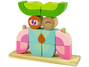 Koka klucīšu komplekts - 3D pūce cena un informācija | Rotaļlietas zīdaiņiem | 220.lv
