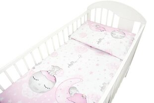 Sešdaļīgs gultas veļas komplekts 120x90, rozā cena un informācija | Bērnu gultas veļa | 220.lv