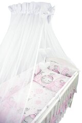 Sešdaļīgs gultas veļas komplekts 120x90, rozā cena un informācija | Bērnu gultas veļa | 220.lv