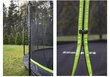 Batuts ar tīklu Lean Sport Pro, 305 cm, melns ar zaļu cena un informācija | Batuti | 220.lv