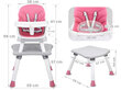 Barošanas krēsls 6in1, rozā цена и информация | Barošanas krēsli | 220.lv