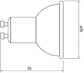 GTV GU10 LED spuldze 10 W, 220–240 V, 3000 K, 720 lm, 120 ° cena un informācija | Spuldzes | 220.lv