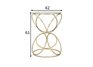Круглый журнальный столик, 42х61 см цена и информация | Подставки для цветов, держатели для вазонов | 220.lv