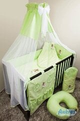 Sešu daļu gultas veļas komplekts 120x90 40x60 cm, zaļš cena un informācija | Bērnu gultas veļa | 220.lv