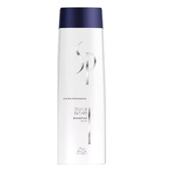 Dzeltenā toņa neitralizējošs šampūns gaišiem matiem Wella Professionals SP Silver Blond 250 ml cena un informācija | Šampūni | 220.lv