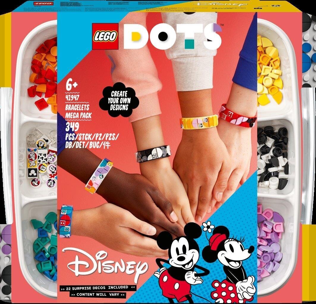 41947 LEGO® DOTS Mikija un draugu rokassprādžu mega paka cena un informācija | Konstruktori | 220.lv