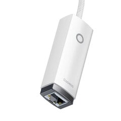 Baseus Lite Series USB to RJ45 tīkla adapteris, 100Mbps (balts) cena un informācija | Baseus Datortehnika | 220.lv