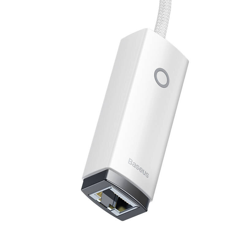 Baseus Lite Series USB to RJ45 tīkla adapteris, 100Mbps (balts) cena un informācija | Adapteri un USB centrmezgli | 220.lv