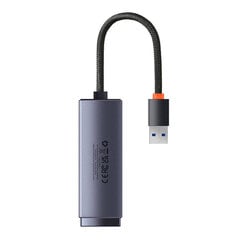 Baseus Lite Series USB uz RJ45 tīkla adapteris, 1000Mbps (pelēks) cena un informācija | Adapteri un USB centrmezgli | 220.lv