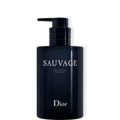 Парфюмированный гель для душа Dior Sauvage для мужчин 250 мл цена и информация | Парфюмированная мужская косметика | 220.lv