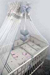 Četru daļu gultas veļas komplekts 135x100 40x60 cm, pelēks cena un informācija | Bērnu gultas veļa | 220.lv