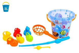 Makšķerēšanas komplekts bērniem, 9 daļas cena un informācija | Ūdens, smilšu un pludmales rotaļlietas | 220.lv