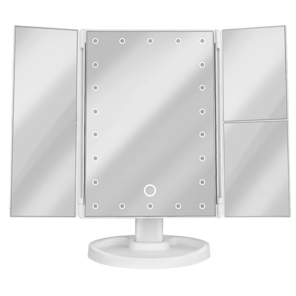 Kosmētiskais spogulis ar LED gaismu cena un informācija | Vannas istabas aksesuāri | 220.lv