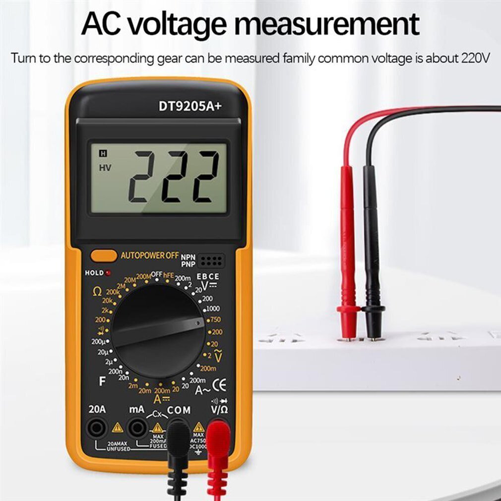 LCD digitālais multimetrs cena un informācija | Rokas instrumenti | 220.lv