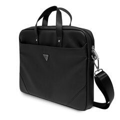 Guess SaffianoTriangle Logo Computer Bag 15/16" Black цена и информация | Рюкзаки, сумки, чехлы для компьютеров | 220.lv